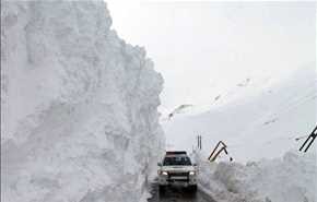 سقوط بهمن در جادۀ چالوس + عکس
