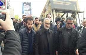سردار سلیمانی در جمع راهپیمان 22 بهمن+ویدئو