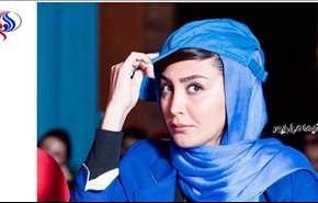 تیپ آبی خانم بازیگر به مناسبت برد استقلال