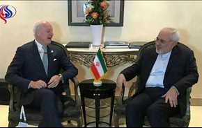 ظریف در مونیخ با نمایندۀ سازمان ملل در امور سوریه گفتگو کرد