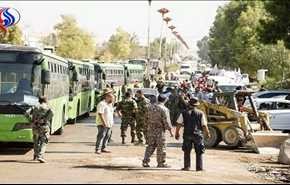 استمرار خروج المسلحين من حي الوعر ضمن الدفعة الرابعة