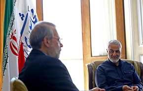 دیدار سرلشکر سلیمانی و تعدادی از فرماندهان سپاه با لاریجانی+ تصاویر