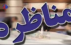 ویدیو: فیلم | بحث روحانی و قالیباف در حین مناظره
