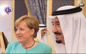 استقبال از دستکاری ناشیانه عکس مرکل و ملک سلمان!