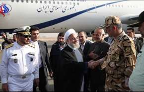 روحانی وارد اهواز شد
