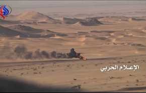استهداف تجمعات مرتزقة الجيش السعودي شمال صحراء ميدي