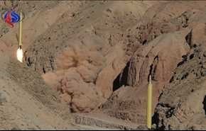ویدئوی کامل لحظه اصابت موشک های سپاه به داعش در دیرالزور