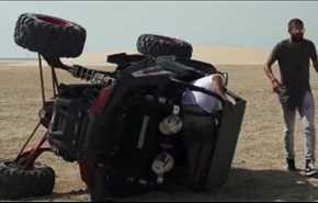 شاهد.. بيكيه يتعرض لحادث في قطر
