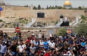 بالفيديو: تظاهرة حاشدة في دمشق تنديدا بممارسات الاحتلال الإسرائيلي في القدس