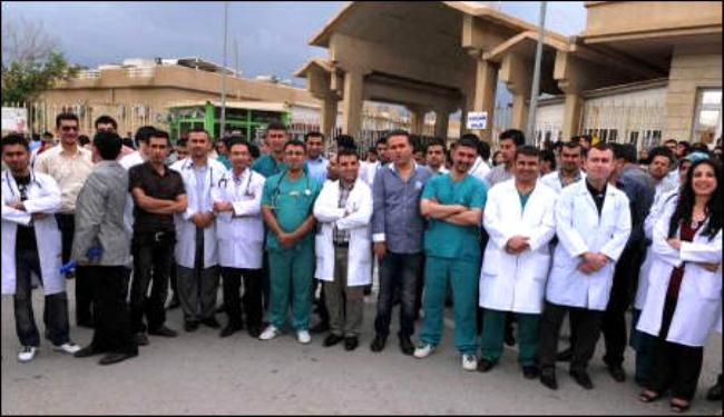 أطباء بالسليمانية يطالبون بإخراج البيشمركة من المدن