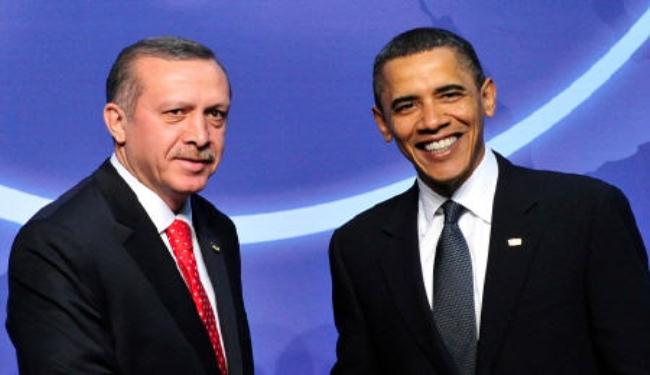 اوباما واردوغان يبحثان تطورات  الاوضاع بالمنطقة 