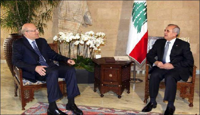 ميقاتي وسليمان يلتقيان لبحث ملف تشكيل الحكومة