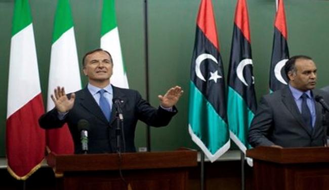 ايطاليا: نظام القذافي انتهى سياسيا وعسكريا