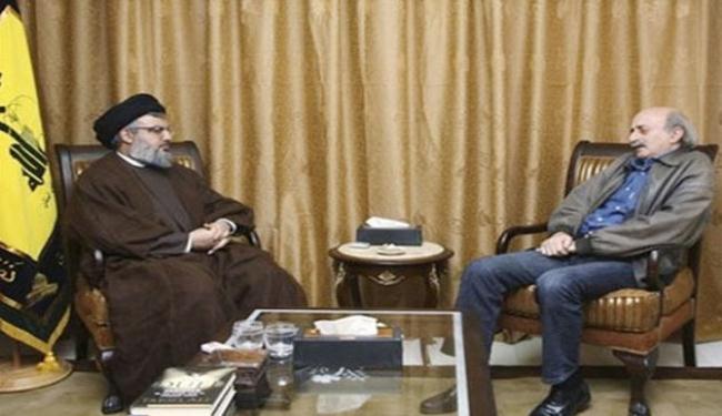 نصر الله وجنبلاط اكدا على التعاون لانجاح الحكومة