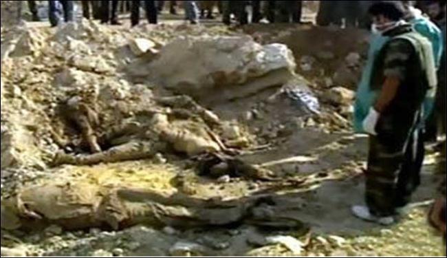  مقبرة جماعية جديدة بجسر الشغور في سوريا 