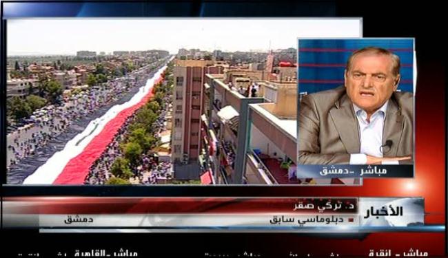 تظاهرات دمشق رفض للتدخلات وتمسك بالوحدة