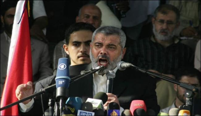 هنية يدعو لتشكيل اجهزة امنية لا تتعاون مع اسرائيل