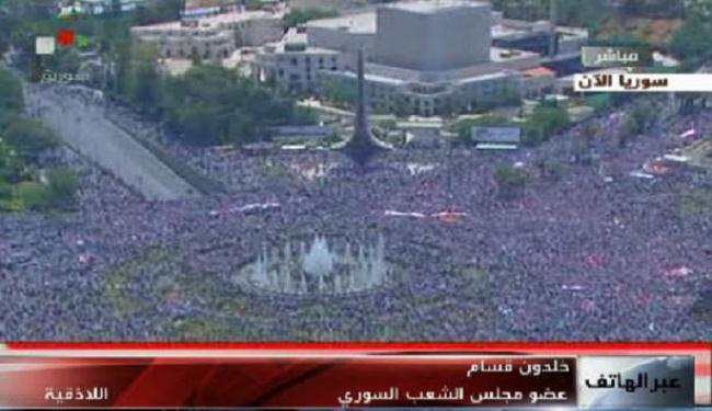 الشعب السوري قوى وسيحبط المؤامرات الغربية