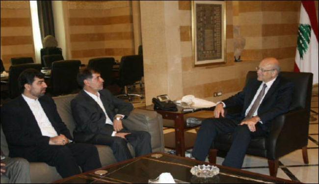 نائب رئيس البرلمان الايراني يلتقي رئيس حكومة لبنان
