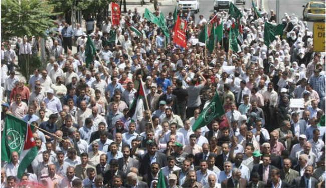 اعتصام في عمان احتجاجاً على تقرير بالمر