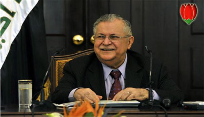 طالباني يؤكد حق ايران في الطاقة النووية السلمية