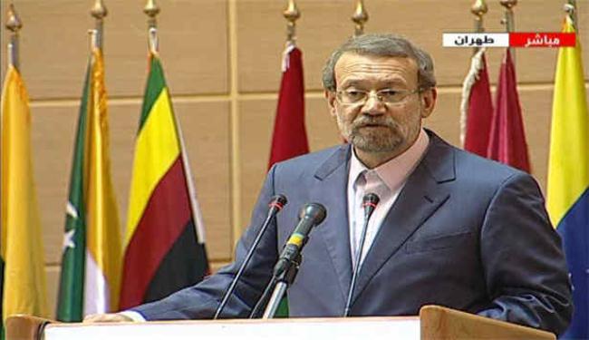لاريجاني : القضية الفلسطينية تمر بمرحلة حساسة