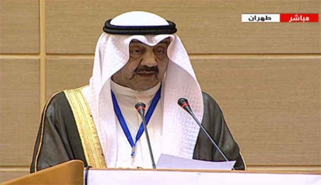 الخرافي يثمن دعم ايران للقضية الفلسطينية