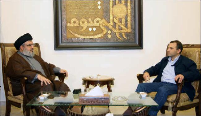 السيد نصرالله يبحث مع باسيل آخر المستجدات 