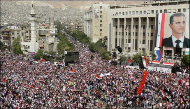 تظاهرات دمشق تؤكد فشل المخططات الخارجية