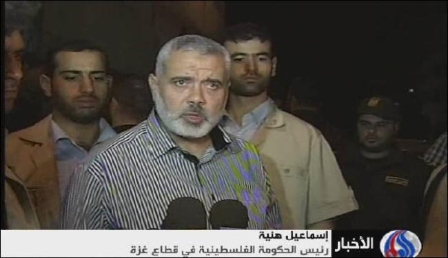 هنية يدعو لتعزيز الوحدة الوطنية بعد صفقة الاسرى