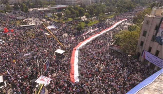 مليون ونصف سوري بحلب يرفضون التدخل الخارجي