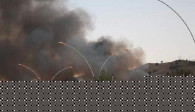 احراق محال لبيع الخمور بكردستان العراق