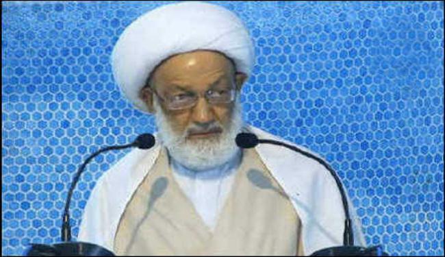 آية الله قاسم يدين اطلاق الغازات السامة على البحرينيين