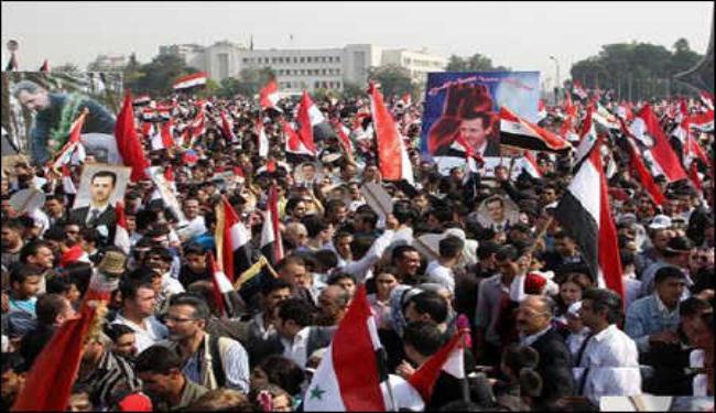 الاف السوريين بدمشق يقدرون تضحيات الجيش
