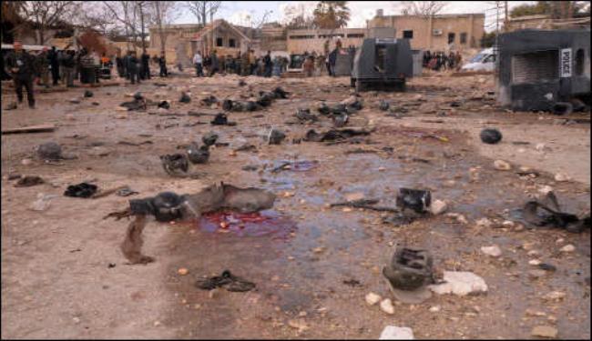 قتلى وجرحى مدنيين وعسكريين بانفجارين في حلب 
