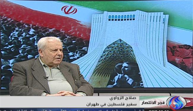 السفير الفلسطيني: للثورة الإسلامية الإيرانية انجازات عظيمة