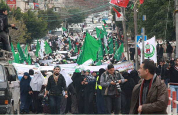 راهپیمایی زنان غزه درحمایت از الاقصی
