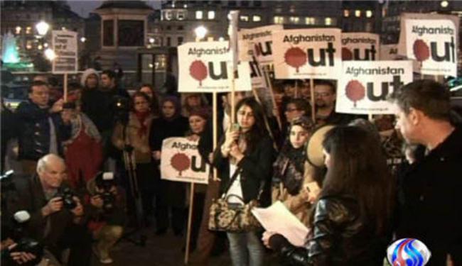 وقفة احتجاجية بلندن لخروج الاحتلال من أفغانستان