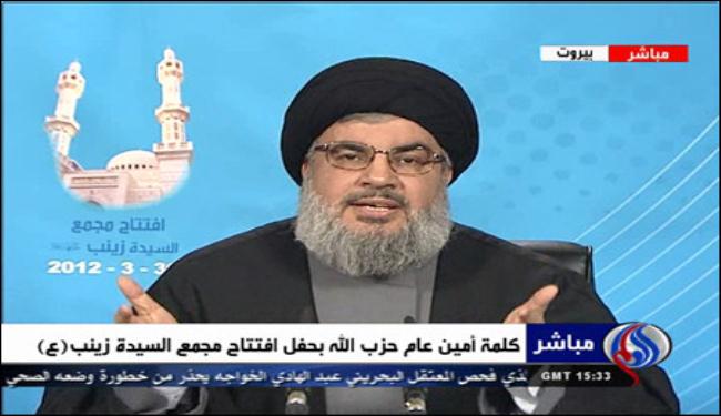 نصر الله يحمل الحكام العرب مسؤولية ما يجري بفلسطين