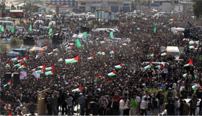  100 الف مشارك بمسيرة القدس بغزة بينهم وفود عربية وأجنبية