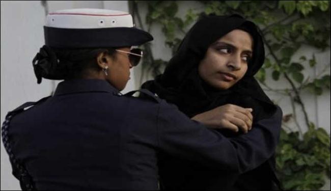 احتجاج تضامني مع الخواجة قرب سفارة اميركا بالمنامة