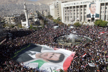 حمایت باشکوه مردم سوریه از اسد