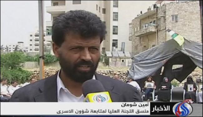 توقعات بنقل المزيد من الاسرى الفلسطينيين المضربين الى المستشفيات