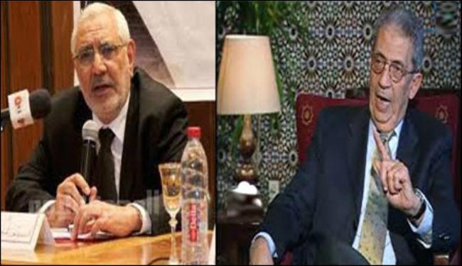 أبو الفتوح وموسى يتصدران استطلاعات مرشحي الرئاسة بمصر