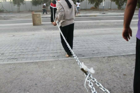 خیابان منتهی به کاخ شاه بحرین بسته شد