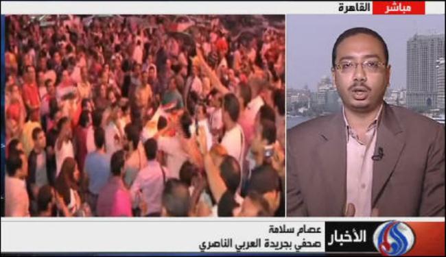 صحفي: الشعب المصري عازم على الاستمرار بالثورة