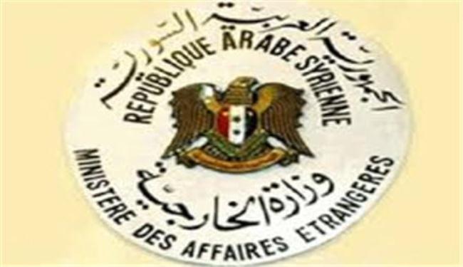 سوريا تتهم السعودية وقطر وتركيا بدعم المسلحين