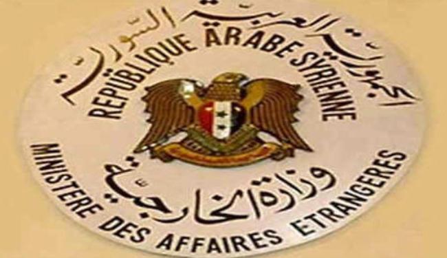 الخارجية السورية: الشعب السوري وحده صاحب القرار بشأن من يقود بلده