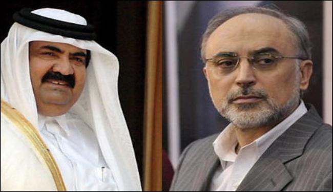 وزير الخارجية الايراني يلتقي امير قطر بالدوحة