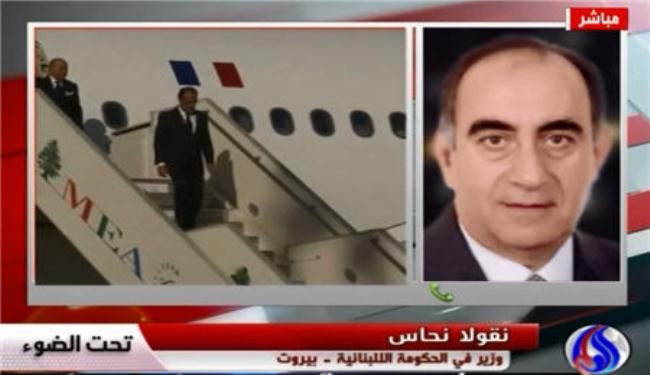 وزير لبناني: كلام هولاند يؤكد على الوفاق